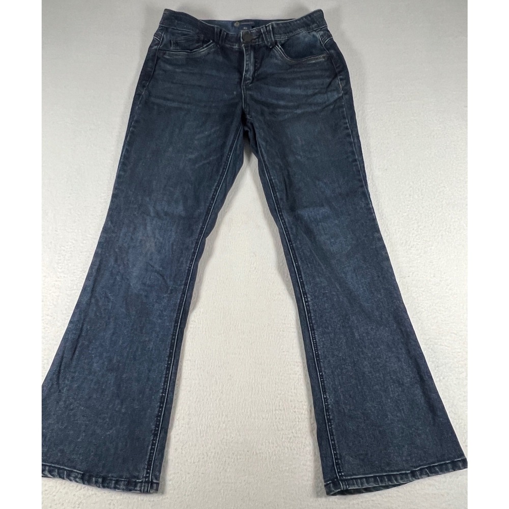Democracy Ab'solution Jeans Women 8P Dark Blue Excellent Bootcut Bow Pocket